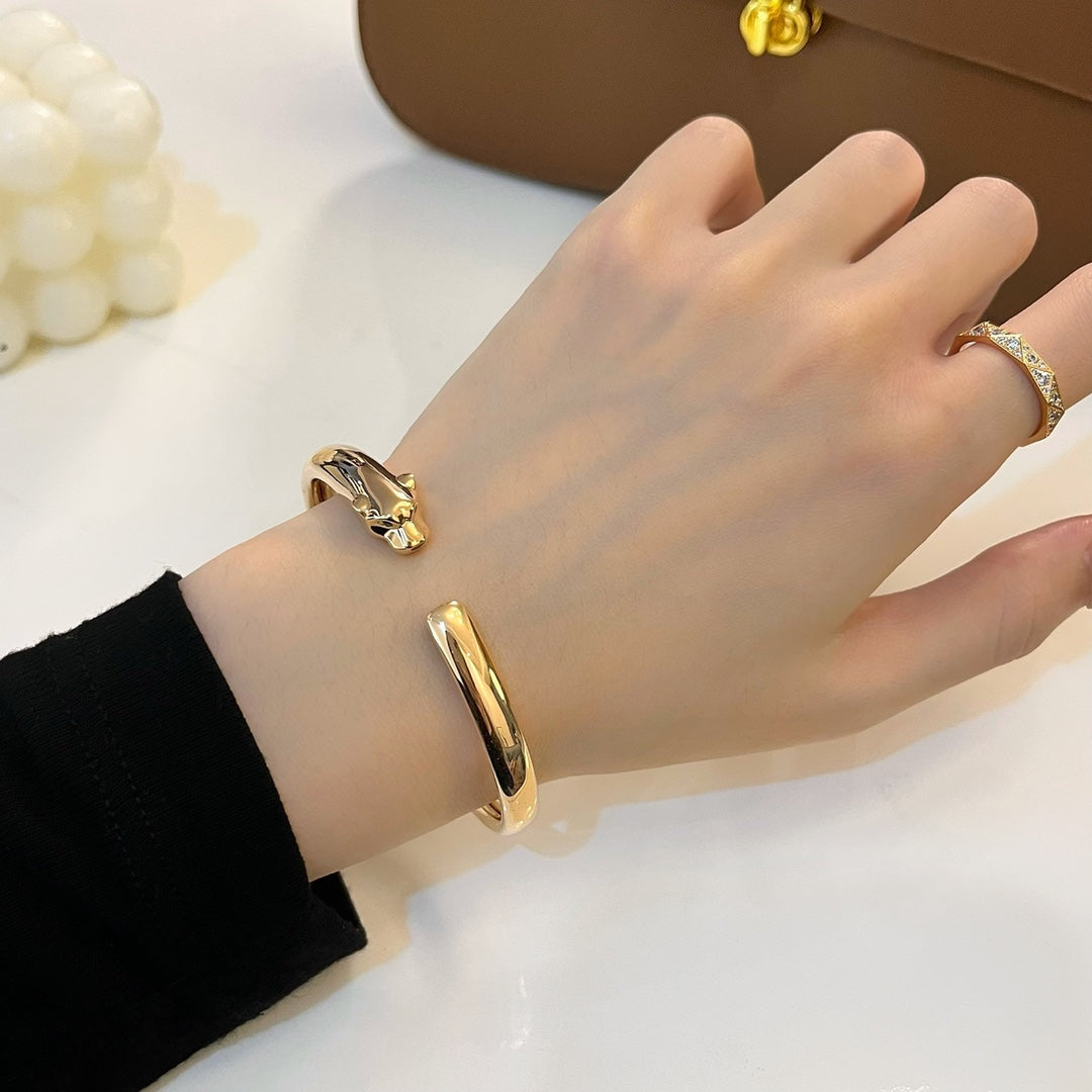 [Okajuri Jewelry]PANTHERE GOLD OPEN BRACELET