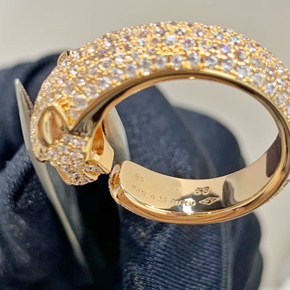 [Okajuri Jewelry]PANTHERE PINK GOLD DIAMOND RING