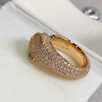 [Okajuri Jewelry]PANTHERE PINK GOLD DIAMOND RING