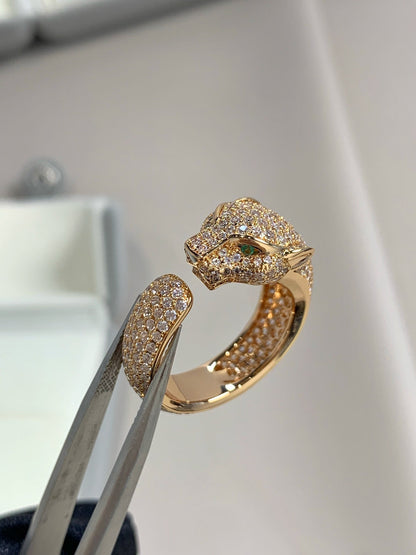 [Okajuri Jewelry]PANTHERE PINK GOLD DIAMOND RING