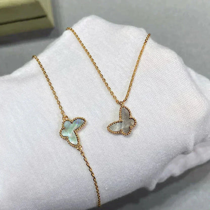 [Okajuri Jewelry]BUTTERFLY DARK MOP BUTTERFLY BRACELET