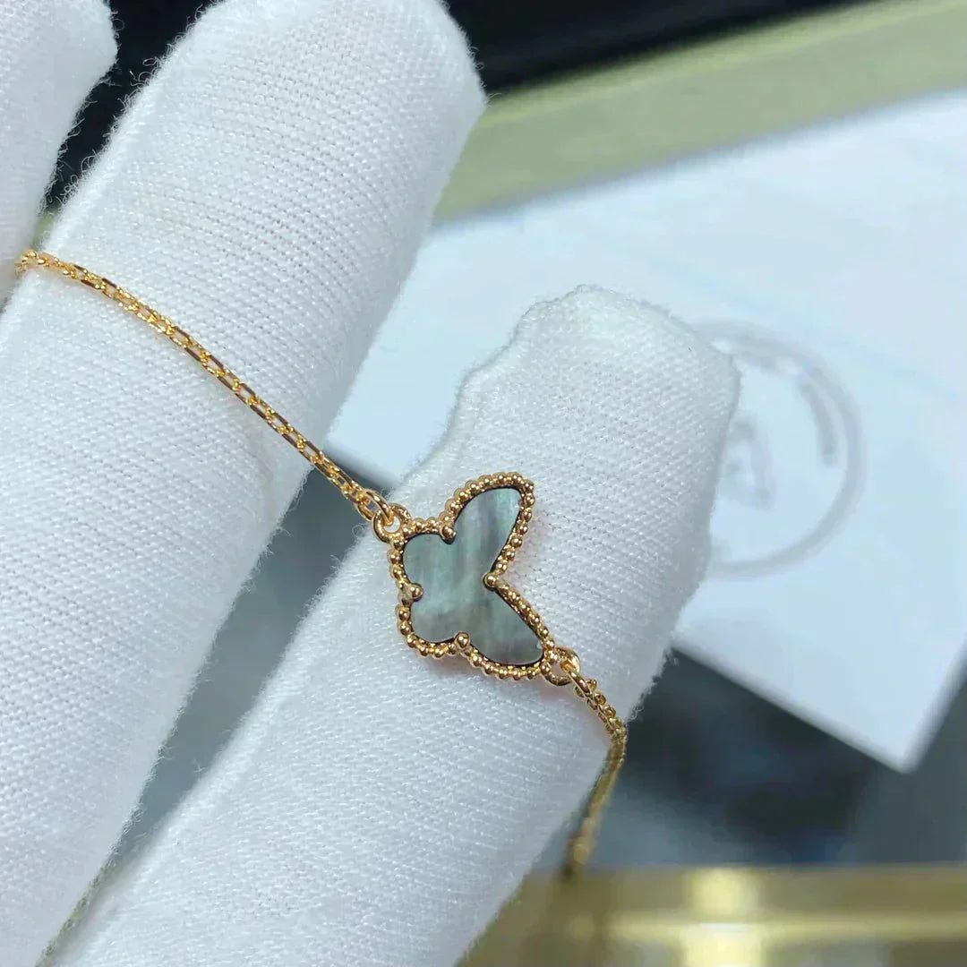 [Okajuri Jewelry]BUTTERFLY DARK MOP BUTTERFLY BRACELET