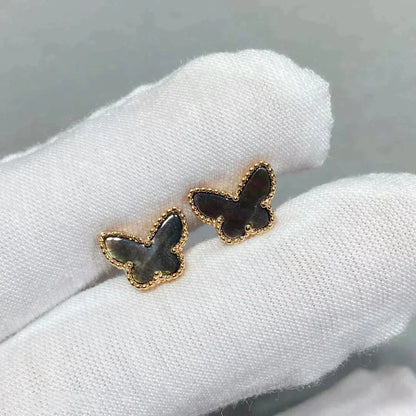 [Okajuri Jewelry]BUTTERFLY DARK MOP  EARRINGS