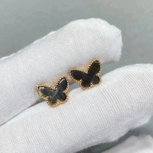[Okajuri Jewelry]BUTTERFLY DARK MOP  EARRINGS
