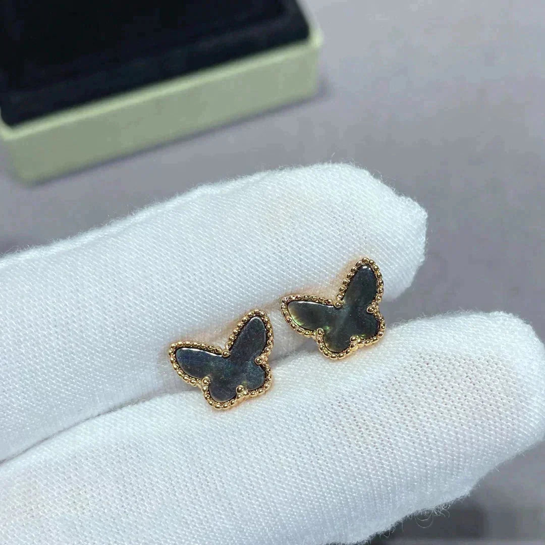 [Okajuri Jewelry]BUTTERFLY DARK MOP  EARRINGS