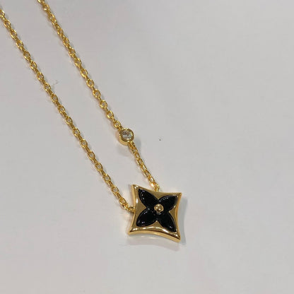 [Okajuri Jewelry]STAR BLACK MOP NECKLACE
