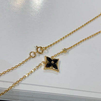 [Okajuri Jewelry]STAR BLACK MOP NECKLACE