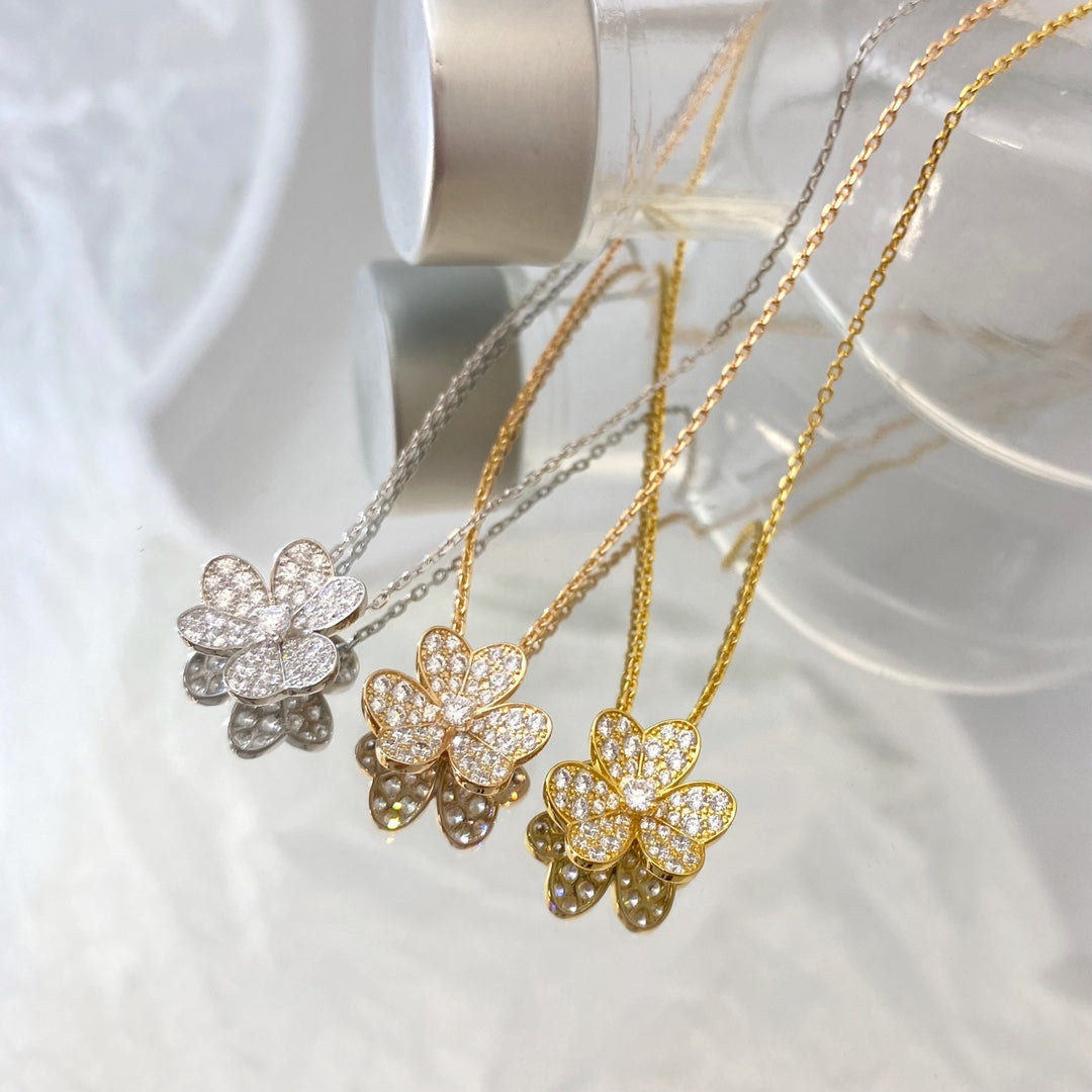 [Okajuri Jewelry]FLOWER DIAMOND NECKLACE