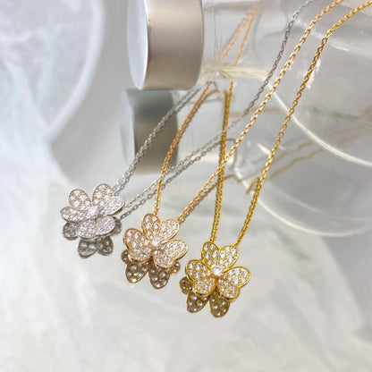 [Okajuri Jewelry]FLOWER DIAMOND NECKLACE