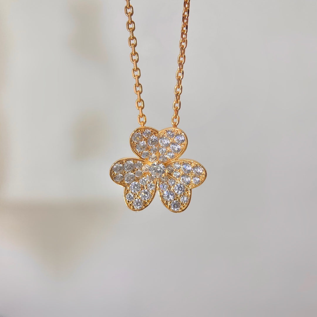 [Okajuri Jewelry]FLOWER DIAMOND NECKLACE