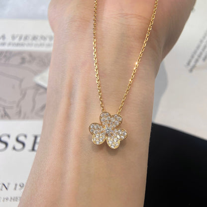 [Okajuri Jewelry]FLOWER DIAMOND NECKLACE