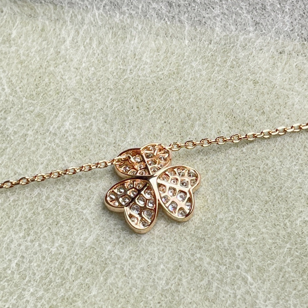 [Okajuri Jewelry]FLOWER DIAMOND NECKLACE