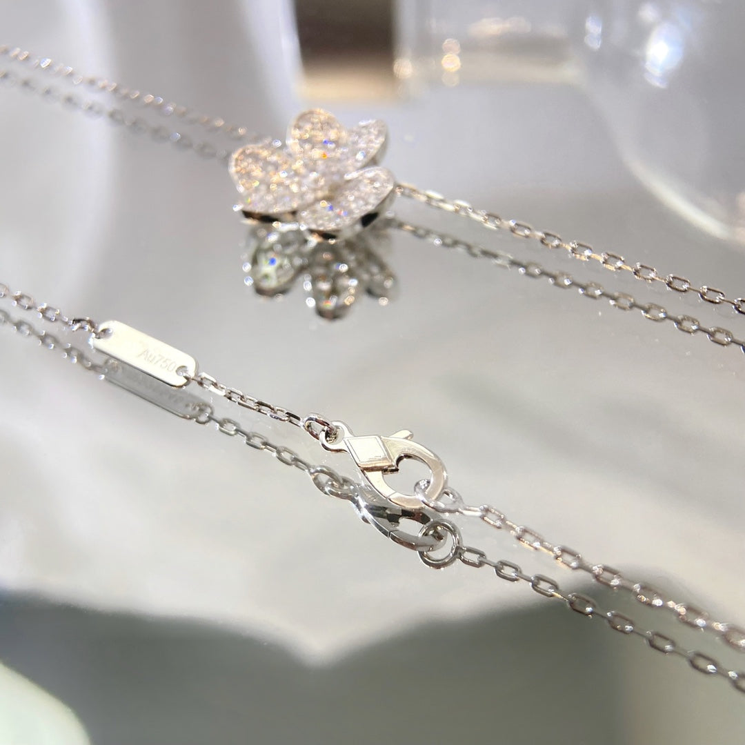 [Okajuri Jewelry]FLOWER DIAMOND NECKLACE