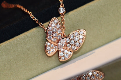 [Okajuri Jewelry]BUTTERFLY DIAMOND NECKLACE