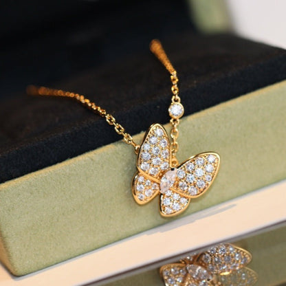 [Okajuri Jewelry]BUTTERFLY DIAMOND NECKLACE