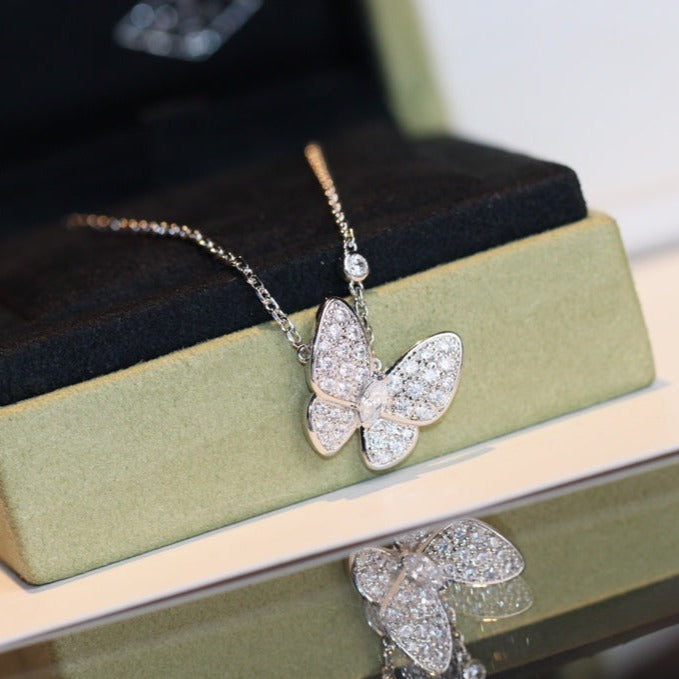 [Okajuri Jewelry]BUTTERFLY DIAMOND NECKLACE