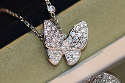 [Okajuri Jewelry]BUTTERFLY DIAMOND NECKLACE