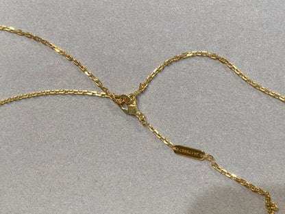 [Okajuri Jewelry]CLOVER 25MM NECKLACE GOLD CARNELIAN