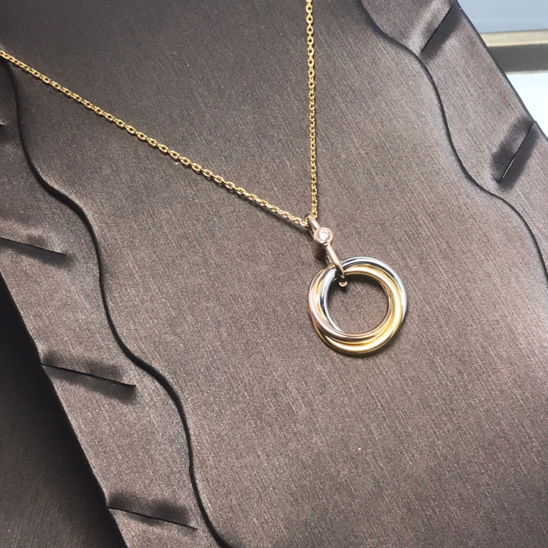 [Okajuri Jewelry] TRINITY  NECKLACE 1 DIAMOND