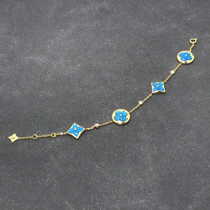 [Okajuri Jewelry]STAR AND SUN TURQUOISE 4 MOTIFS 3 DIAMONDS