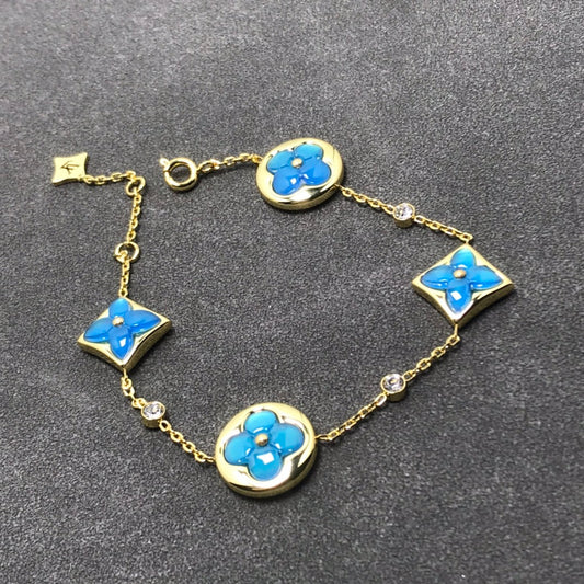[Okajuri Jewelry]STAR AND SUN TURQUOISE 4 MOTIFS 3 DIAMONDS