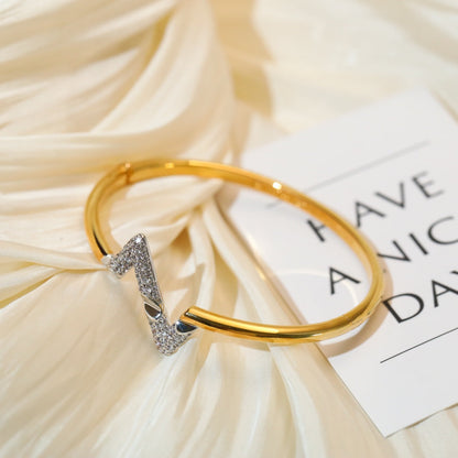 [Okajuri Jewelry]VOLTE UPSITE DOWN GOLD DIAMOND BRACELET