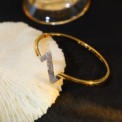 [Okajuri Jewelry]VOLTE UPSITE DOWN GOLD DIAMOND BRACELET