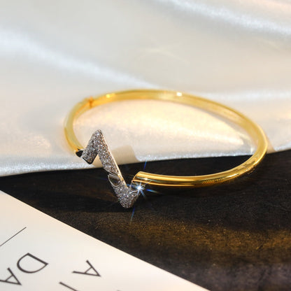 [Okajuri Jewelry]VOLTE UPSITE DOWN GOLD DIAMOND BRACELET