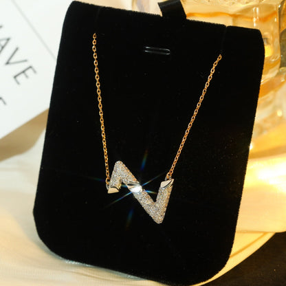 [Okajuri Jewelry]VOLT SILVER DIAMOND PEDANT NECKLACE