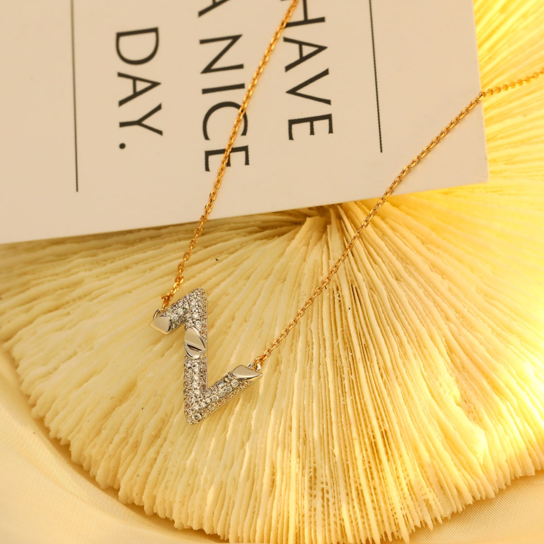 [Okajuri Jewelry]VOLT SILVER DIAMOND PEDANT NECKLACE