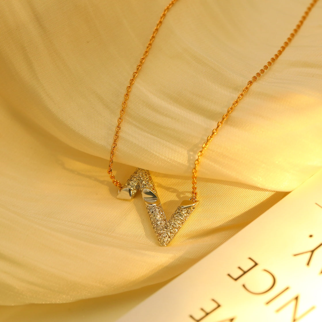 [Okajuri Jewelry]VOLT SILVER DIAMOND PEDANT NECKLACE