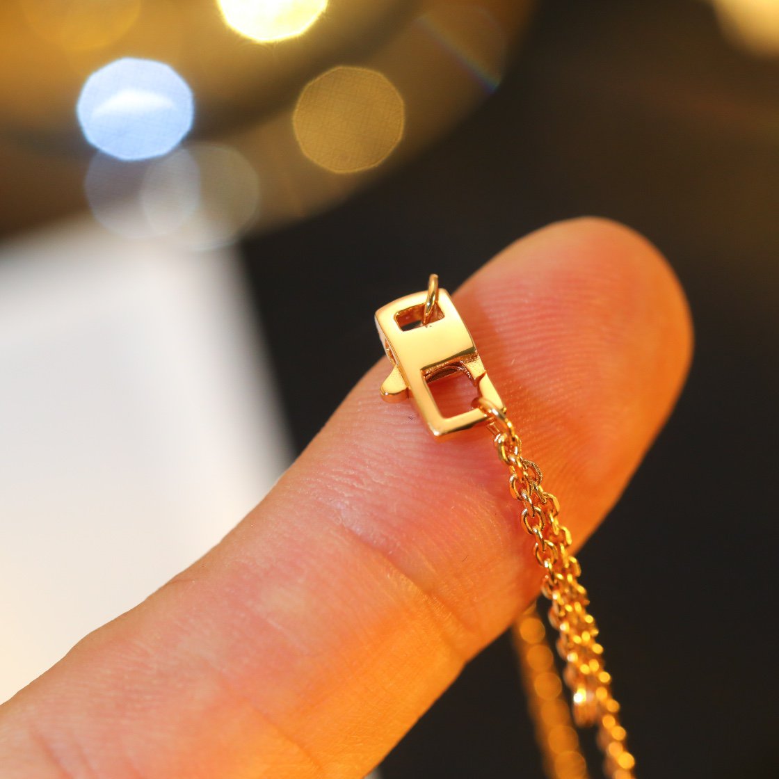 [Okajuri Jewelry]STAR AND SUN DIAMOND PINK GOLD NECKLACE