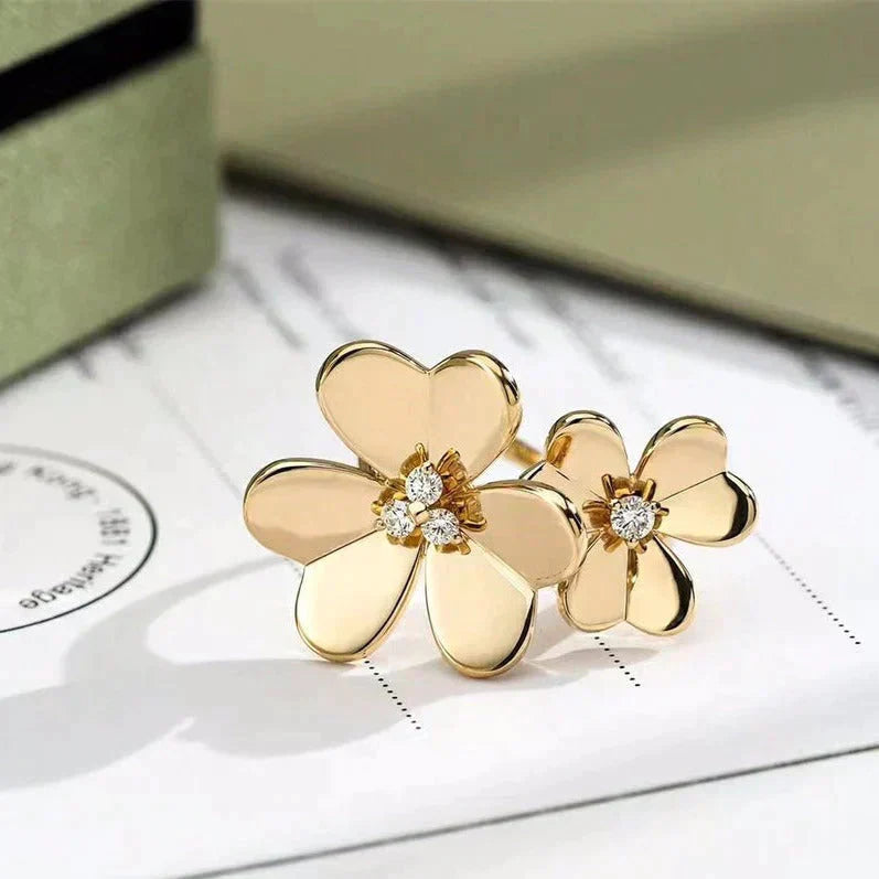 [Okajuri Jewelry]CLOVER COMOS GOLD DIAMOND RING