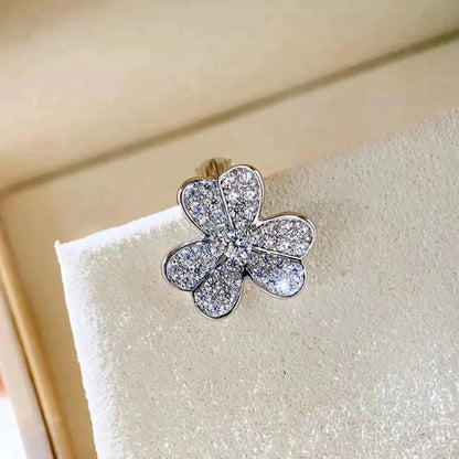 [Okajuri Jewelry]CLOVER COMOS DIAMOND EARRINGS SILVER