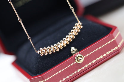 [Okajuri Jewelry]CLASH PINK GOLD NECKLACE