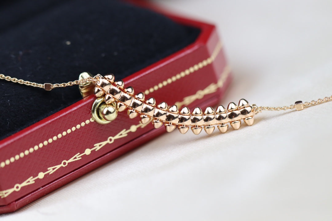 [Okajuri Jewelry]CLASH PINK GOLD NECKLACE
