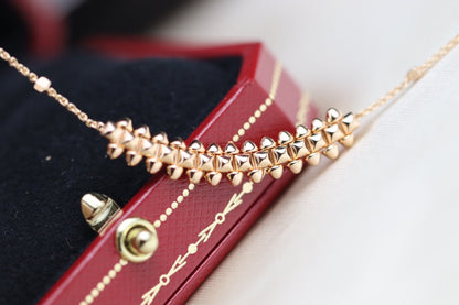 [Okajuri Jewelry]CLASH PINK GOLD NECKLACE