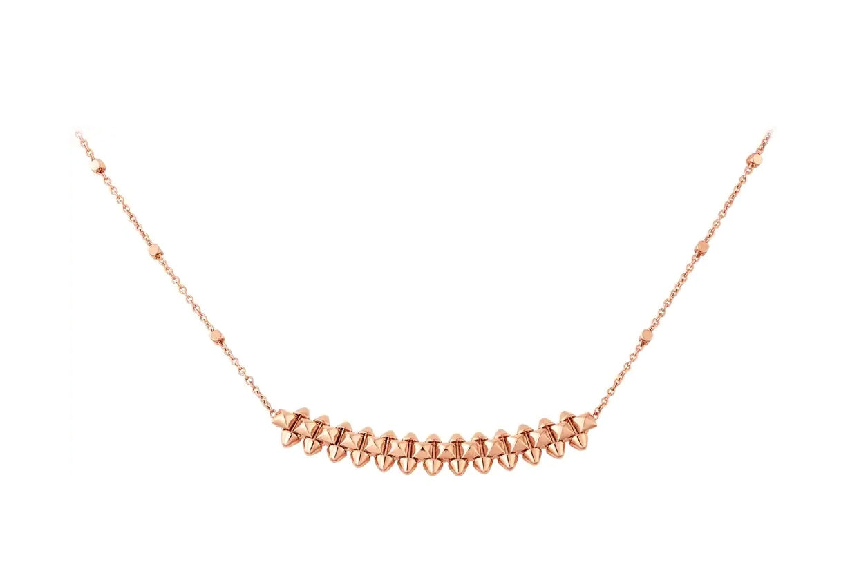 [Okajuri Jewelry]CLASH PINK GOLD NECKLACE
