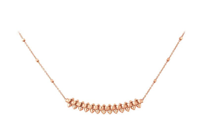 [Okajuri Jewelry]CLASH PINK GOLD NECKLACE