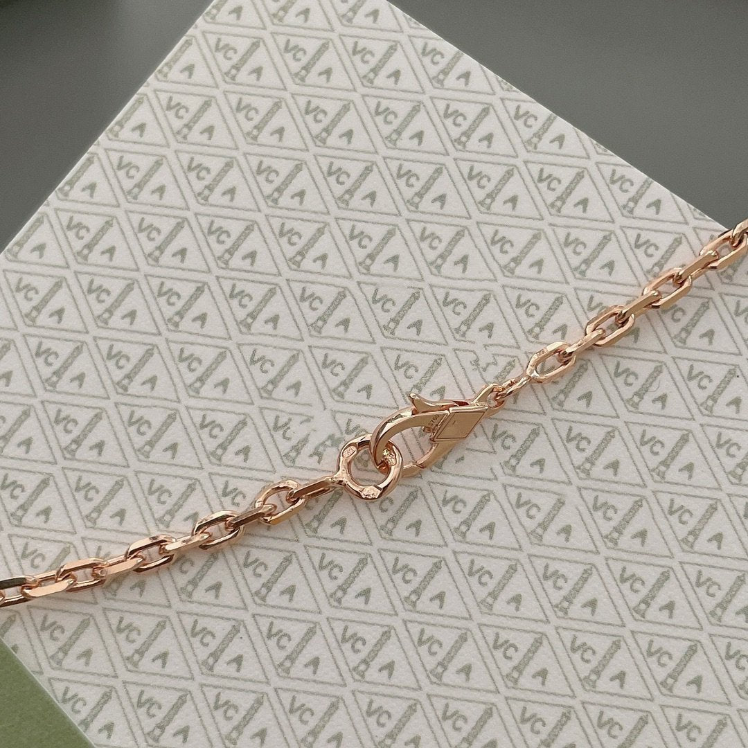 [Okajuri Jewelry]LUCKY SPRING 15 MOTIFS ROSE GOLD NECKLACE