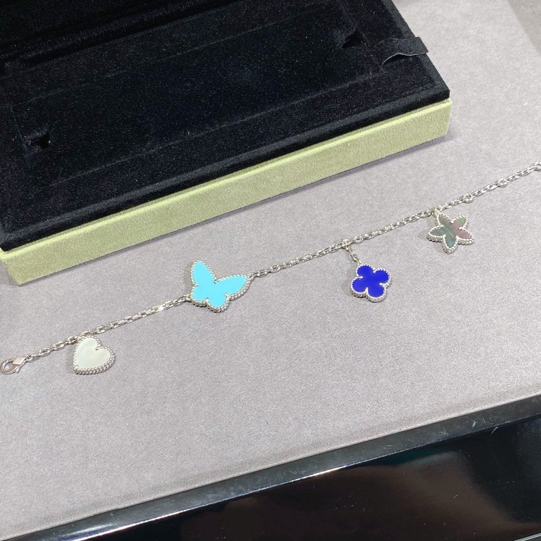 [Okajuri Jewelry]LUCKY SPRING SILVER BRACELET 4 MOTIF