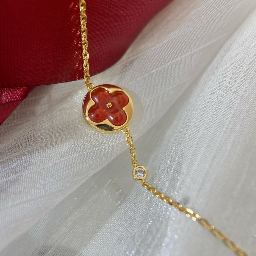 [Okajuri Jewelry]SUN PEDANT CARNELIAN BRACELET