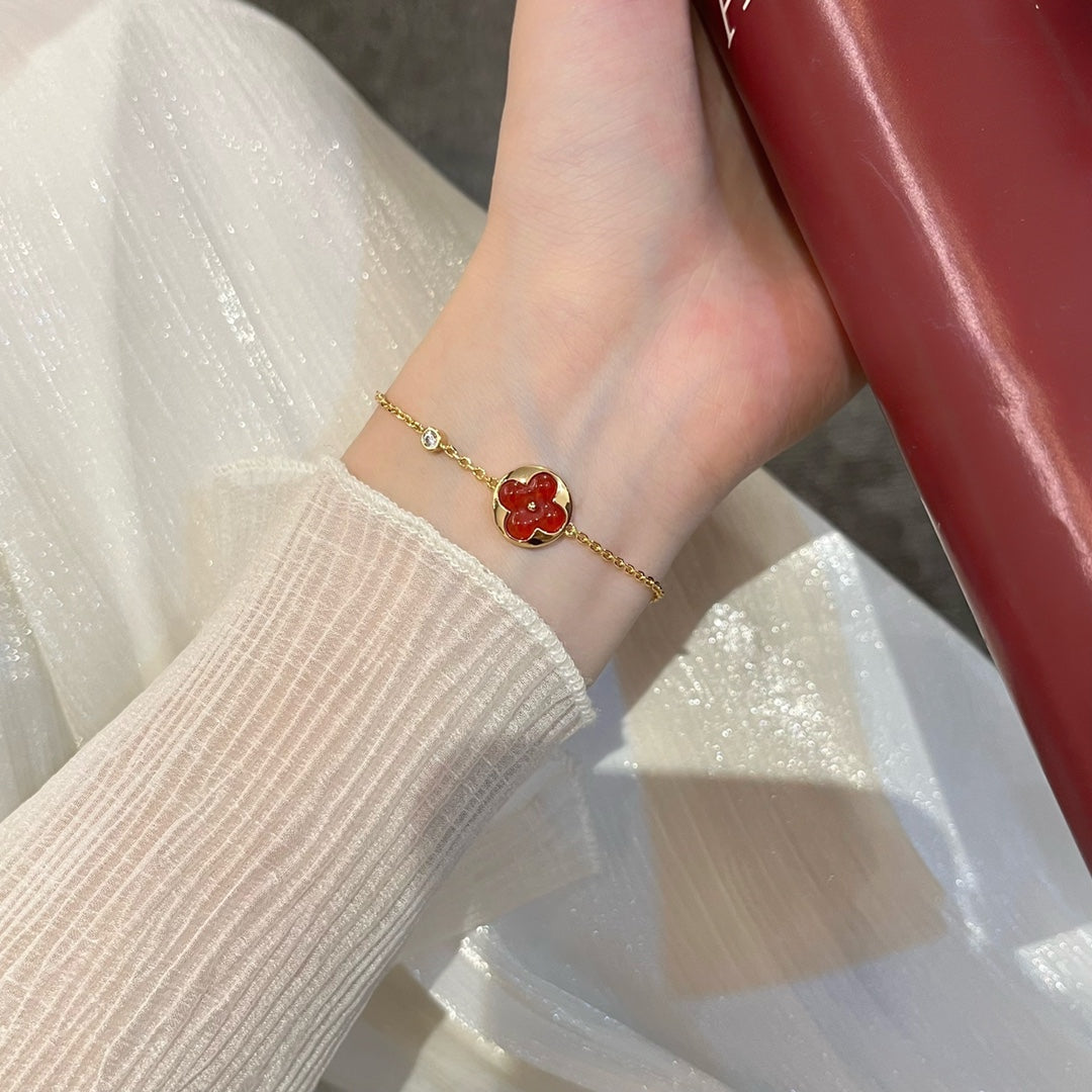 [Okajuri Jewelry]SUN PEDANT CARNELIAN BRACELET