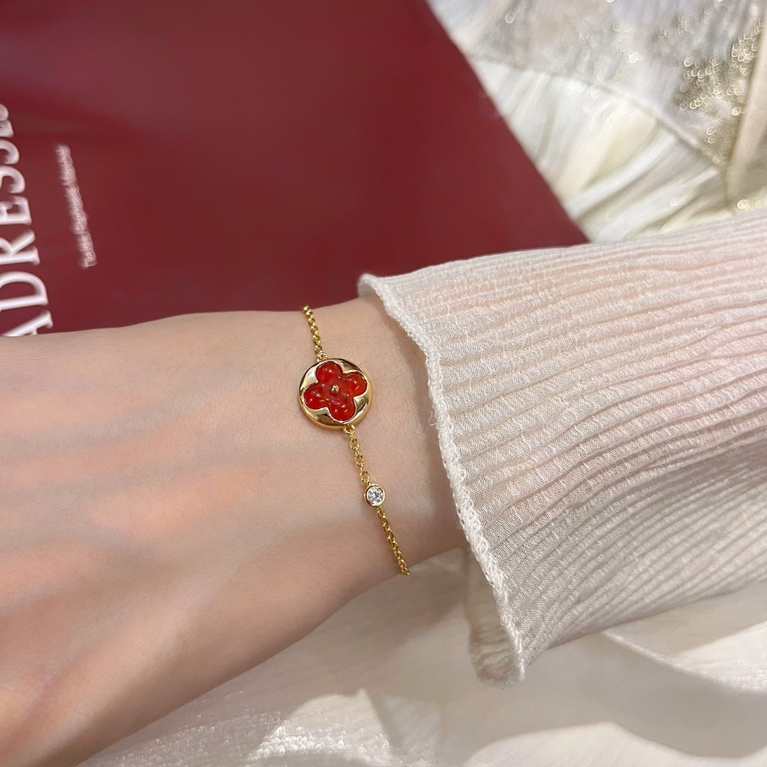 [Okajuri Jewelry]SUN PEDANT CARNELIAN BRACELET