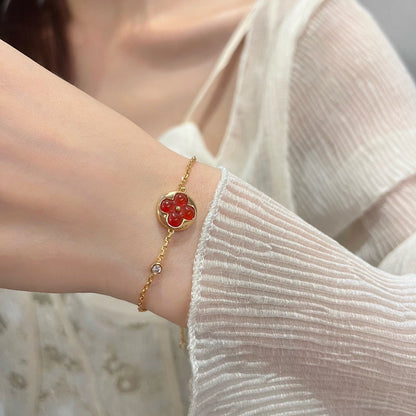 [Okajuri Jewelry]SUN PEDANT CARNELIAN BRACELET