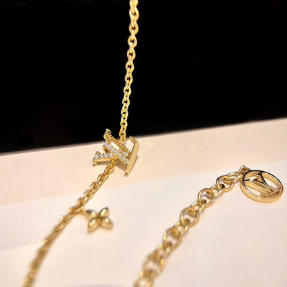 [Okajuri Jewelry]LOGO STAR MOTIF GOLD BRACELET