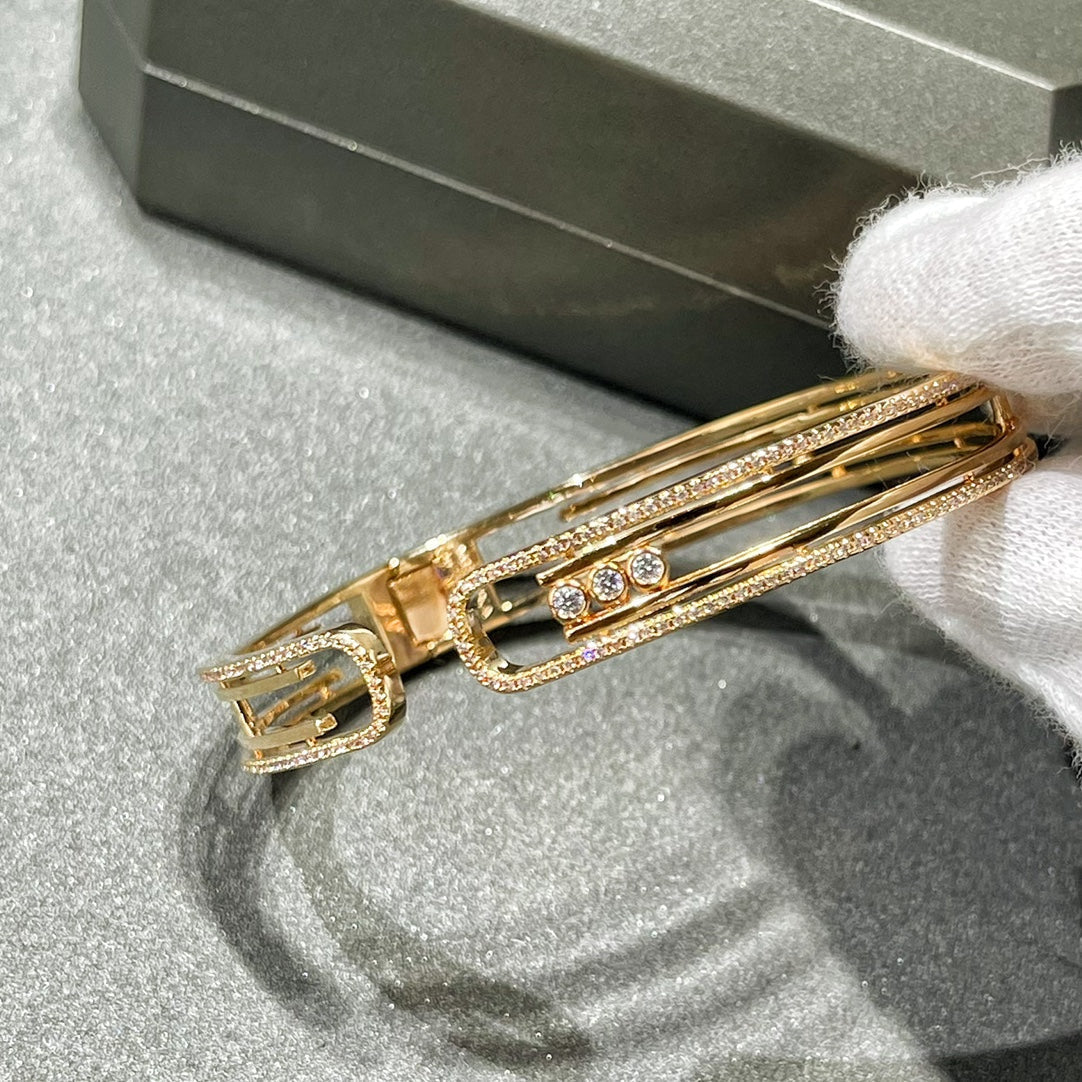 [Okajuri Jewelry]MOVE 10TH PAVED DIAMOND BRACELET