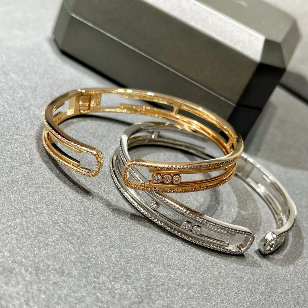 [Okajuri Jewelry]MOVE 10TH PAVED DIAMOND BRACELET