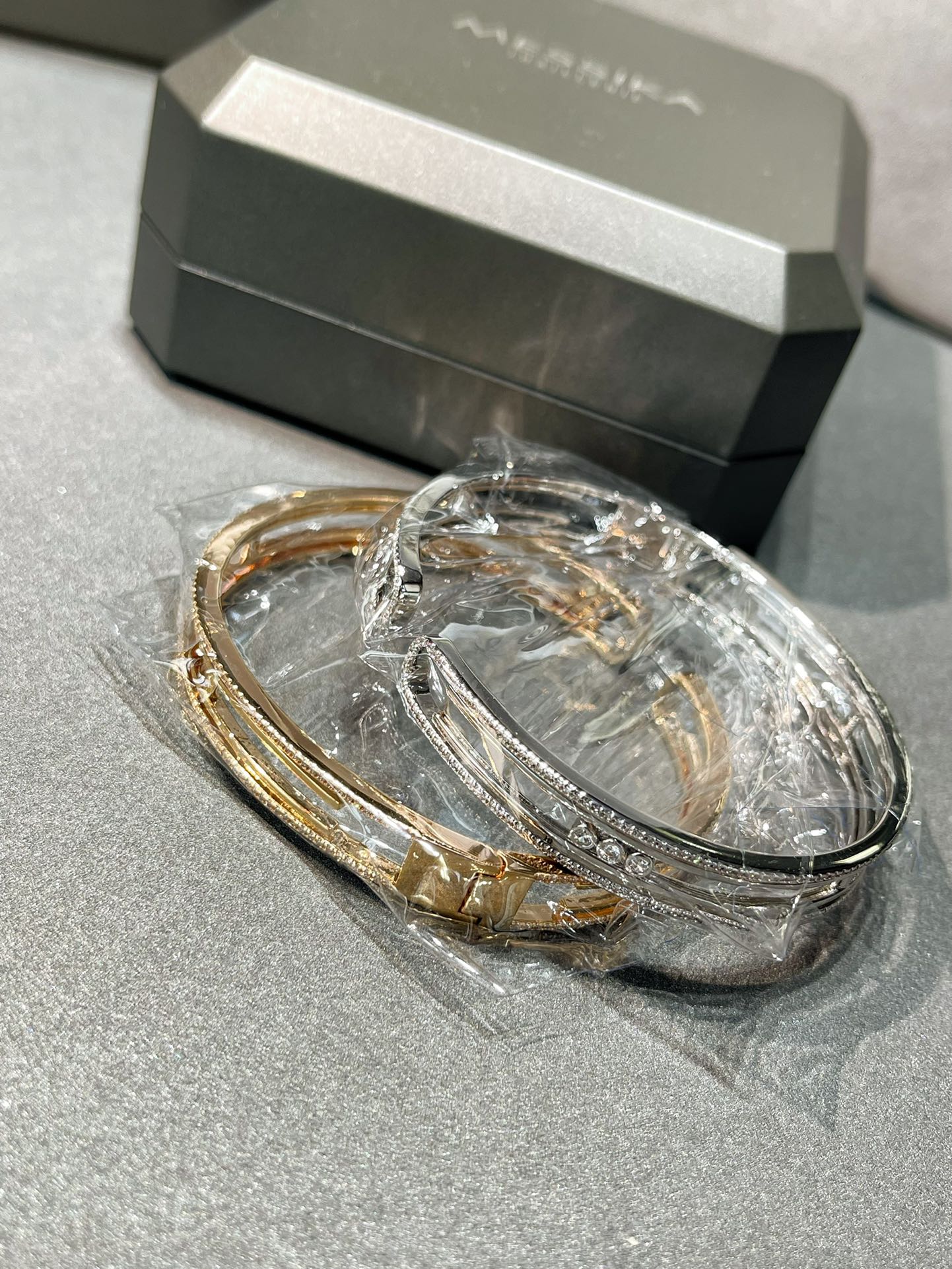 [Okajuri Jewelry]MOVE 10TH PAVED DIAMOND BRACELET