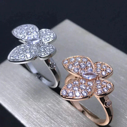 [Okajuri Jewelry]BUTTERFLY PINK GOLD DIAMOND RING